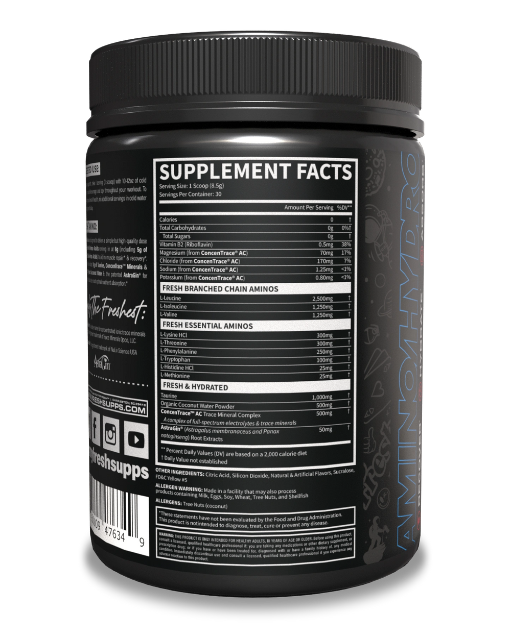 FRESH™ Amino — Supplement Facts
