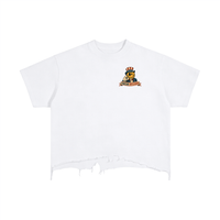 Patriot Vintage Wash Boxy Distressed Hem T-Shirt