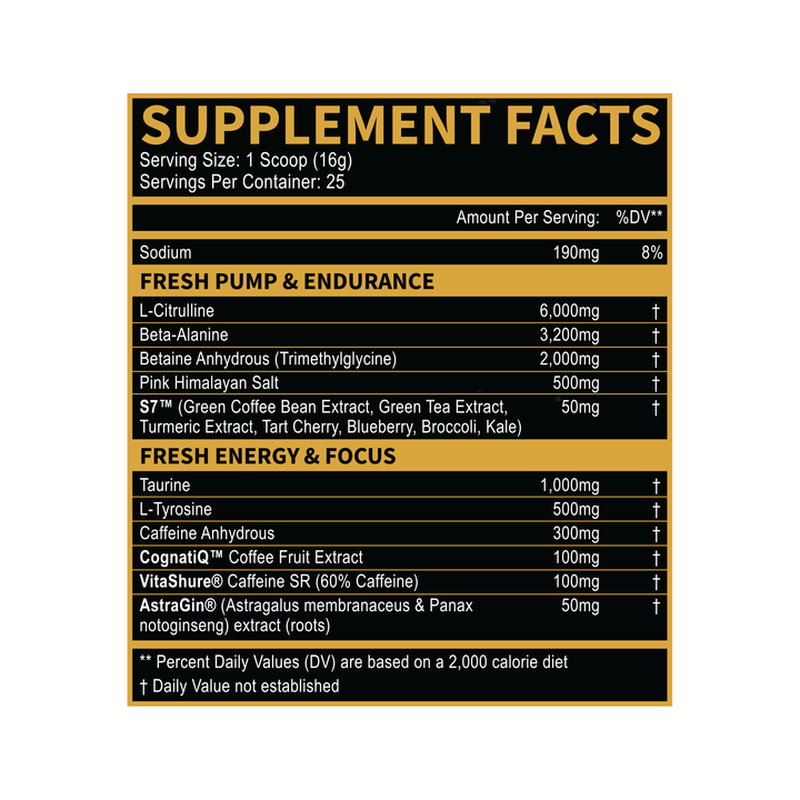 FRESH™ Pre X FRQNCY™