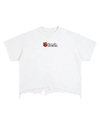 Miami Vintage Wash Boxy Distressed Hem T-Shirt