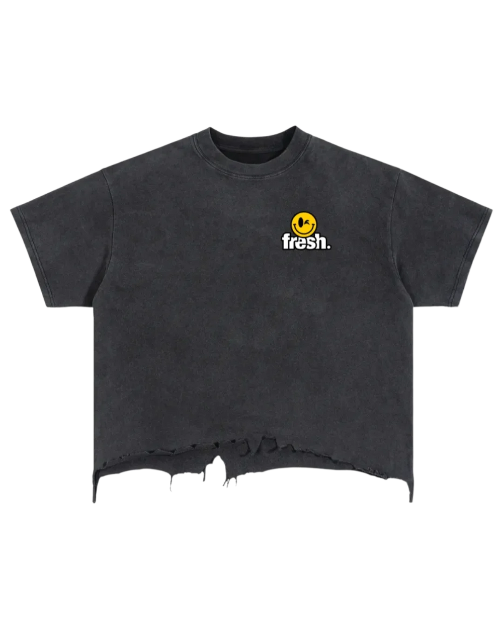 OG Vintage Wash Boxy Distressed Hem T-Shirt
