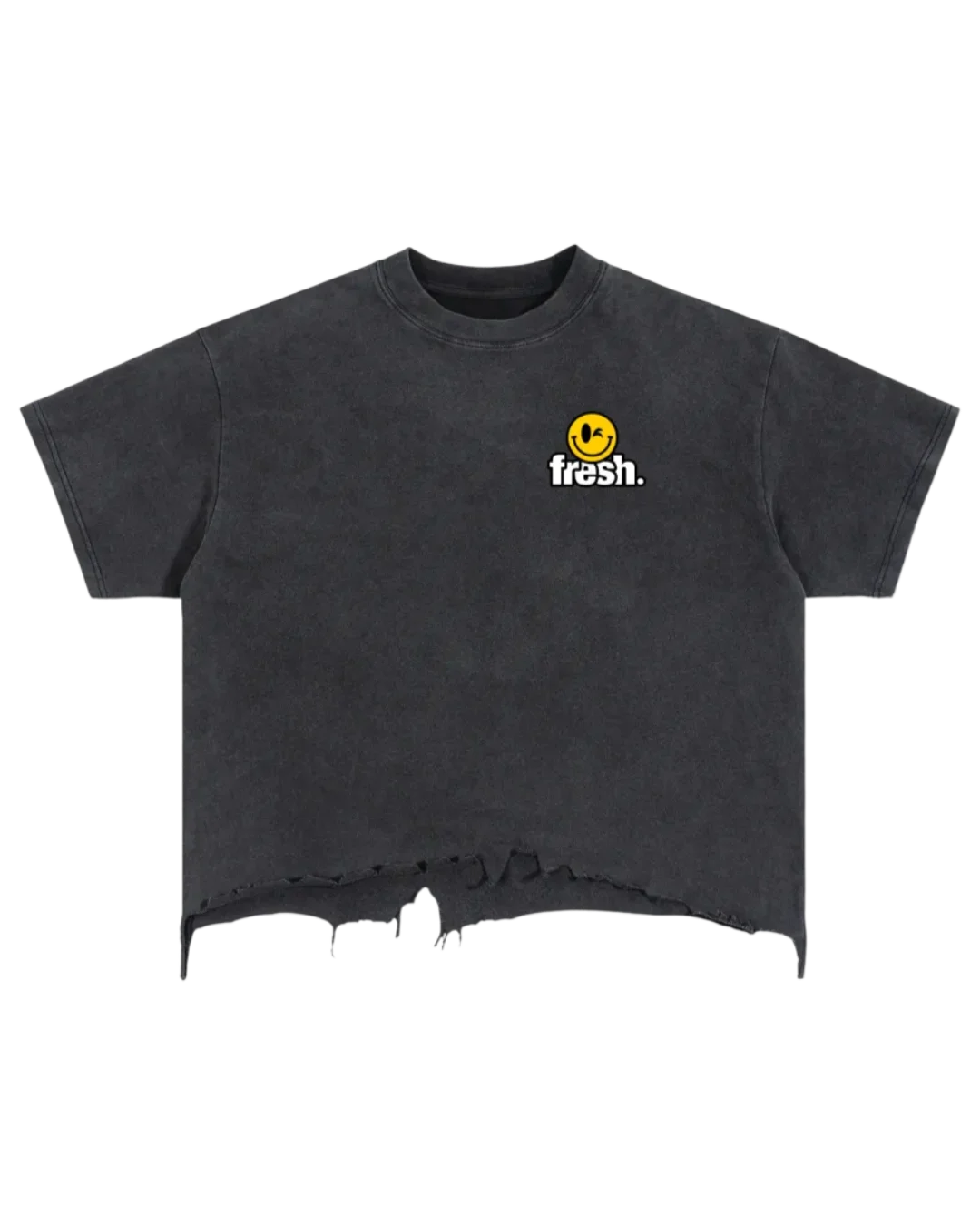 OG Vintage Wash Boxy Distressed Hem T-Shirt