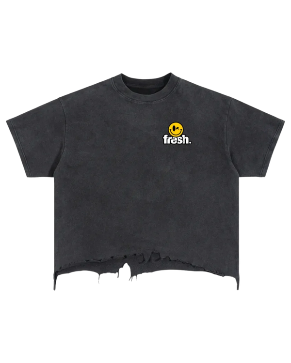 OG Vintage Wash Boxy Distressed Hem T-Shirt