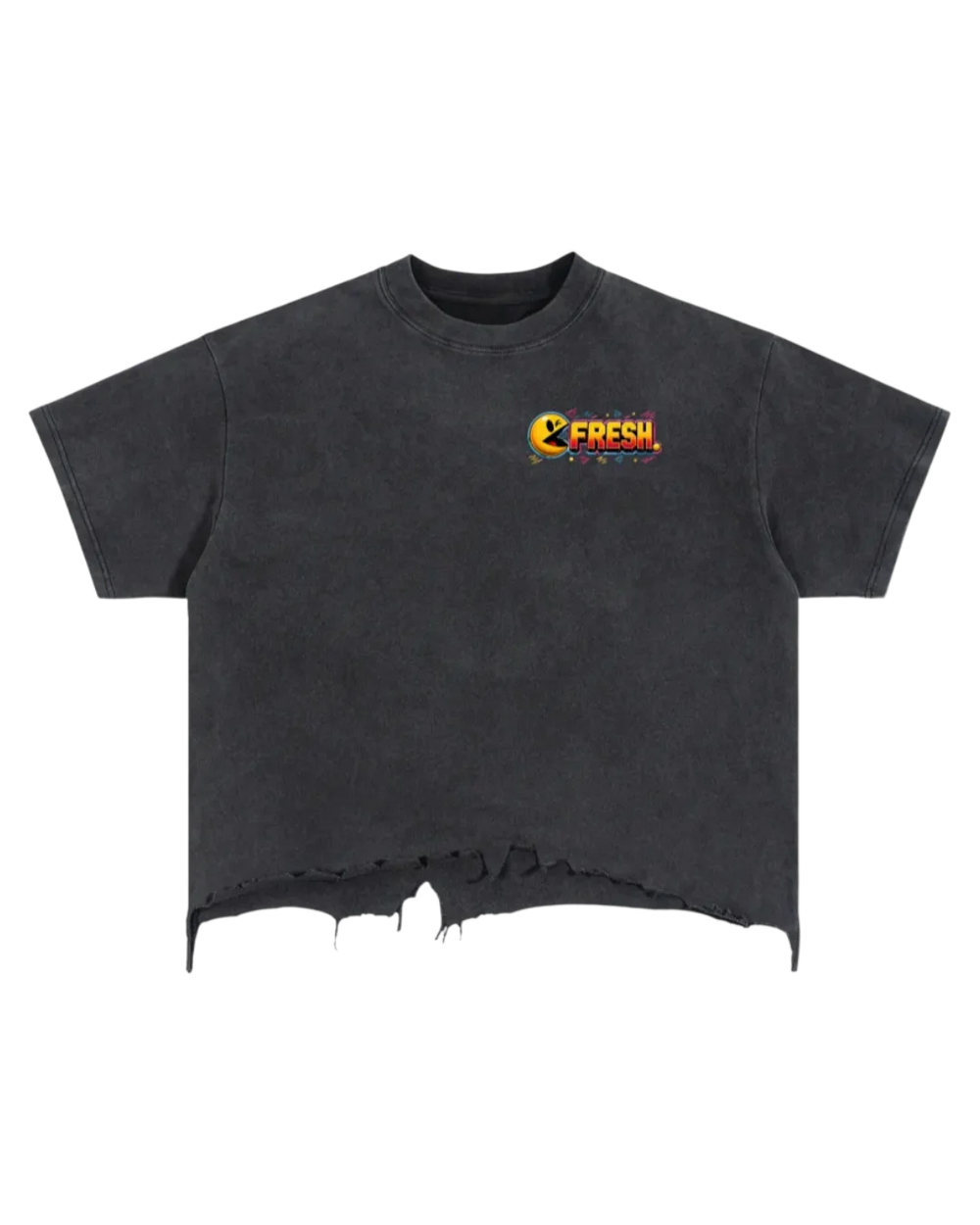 Arcade Vintage Wash Boxy Distressed Hem T-Shirt