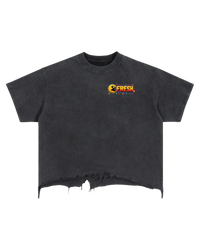Arcade Vintage Wash Boxy Distressed Hem T-Shirt
