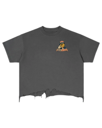 Patriot Vintage Wash Boxy Distressed Hem T-Shirt