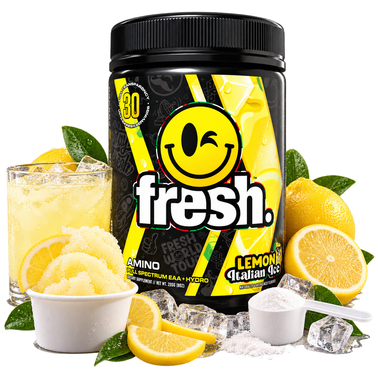 FRESH™ Amino — Lemon Italian Ice flavor scene